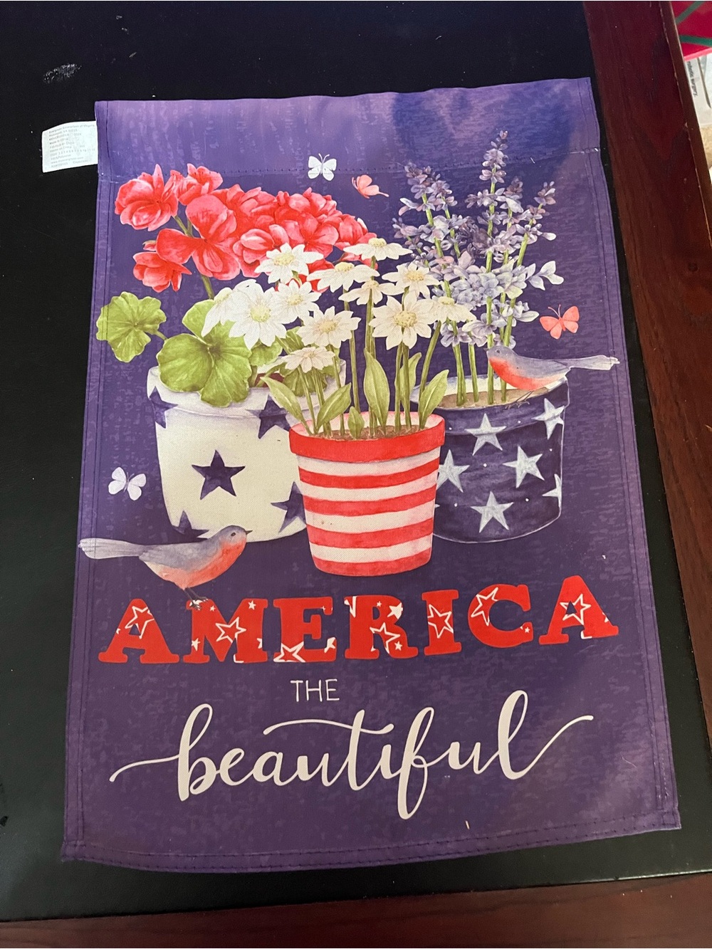 America The Beautiful Garden Flag